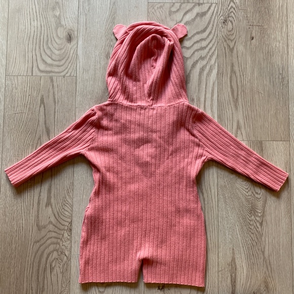 Novakids Hooded Romper With Ears - Pink Size 5 - Picture 5 of 8